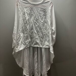 Cato White Asymmetrical Blouse
